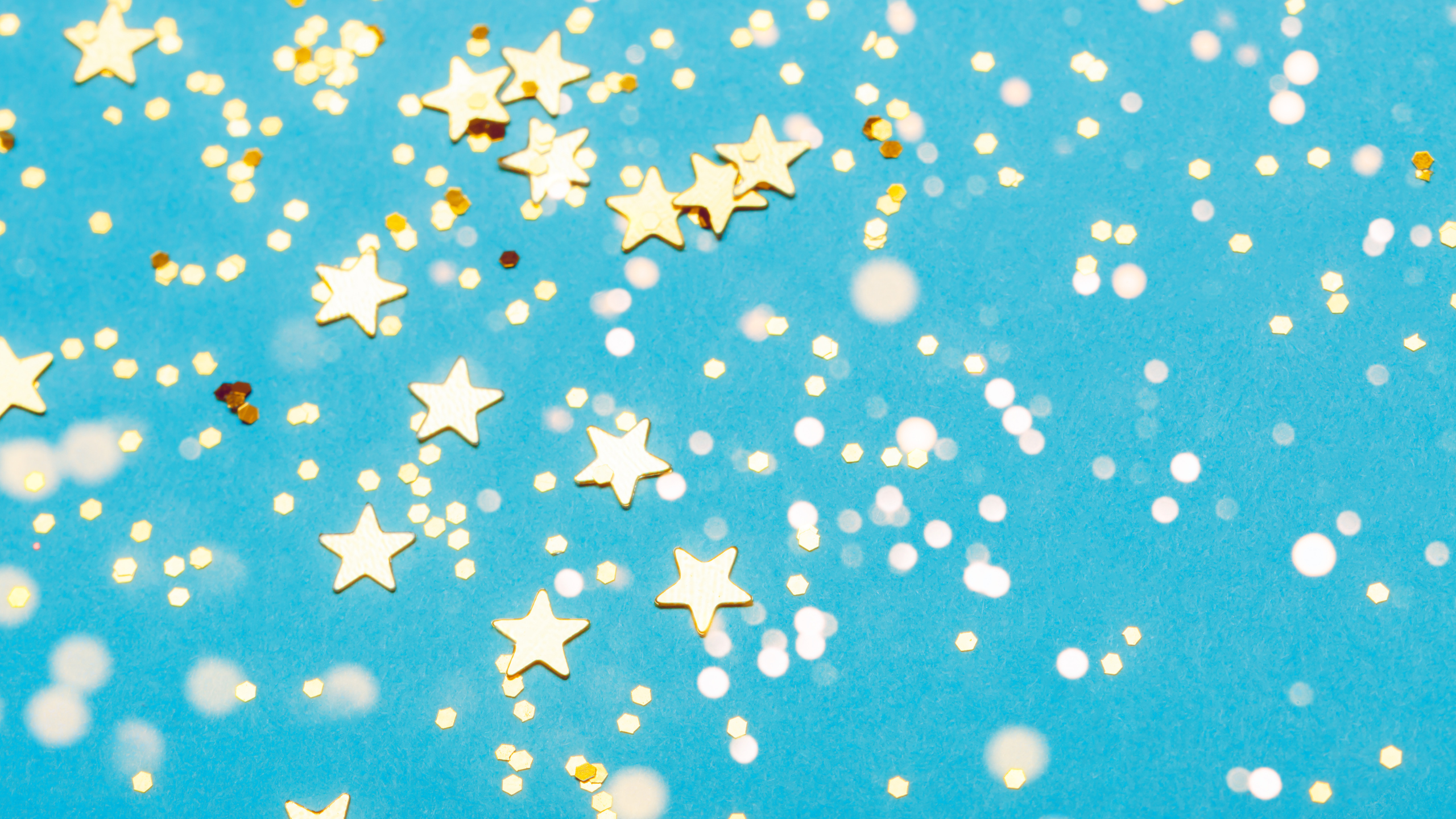 selective focus photography of multicolored confetti lot